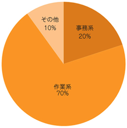 経験スキル円グラフ